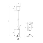 Подвес MAG-HANG-25-L3000 (SL) (Arlight, Металл)