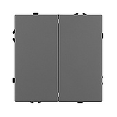 Механизм выключателя двухклавишный непроходной SWT-NOBE-MK02-SFPL-GR (230V, 10A) (Arlight, -)