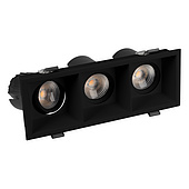 061268 Светильник MS-FLOW-BUILT-S230x85-3x6W Day4000 (BK, 15 deg, 230V) (Arlight, IP20 Металл, 5 лет)