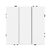 061801 Механизм выключателя трехклавишный непроходной SWT-NOBE-MK03-SFPL-WH (230V, 10A) (Arlight, Белый кварц)