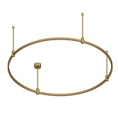 Основание ART-APRIORI-ROUND-ROD-400-R1200 (OG) (Arlight, IP20 Металл, 3 года)