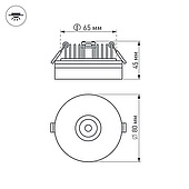 Светильник LTD-80R-Crystal-Roll 2x3W Warm White (Arlight, IP40 Пластик, 3 года)