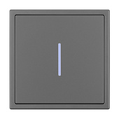 Механизм выключателя одноклавишный непроходной LED SWT-NOBE-MK01-SFPL-L-GR (230V, 10A) (Arlight, Серый базальт)