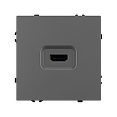 061844 Механизм HDMI розетки SCT-NOBE-MHD1-SFPL-GR (Arlight, Серый базальт)