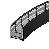 066908 Профиль LINE-3535-BENT-SIDE-2000 ANOD BLACK (Arlight, Алюминий)