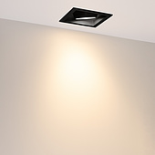 Светильник MS-VORTEX-BUILT-S140x140-30W Warm3000 (BK-BK, 50 deg, 230V) (Arlight, IP20 Металл, 5 лет)