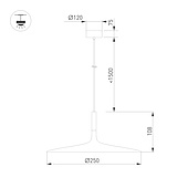 Светильник SP-FIORE-R250-8W Day4000 (BK, 120 deg, 230V) (Arlight, IP20 Металл, 3 года)