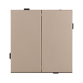 Механизм выключателя двухклавишный проходной SWT-TENDO-MKP2-PL-GD (230V, 10A) (Arlight, -)