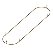 054403 Основание ART-APRIORI-OVAL-ROD-200-4000x1000 (OG) (Arlight, IP20 Металл, 3 года)