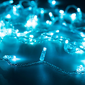 025819 Светодиодная гирлянда ARD-STRING-CLASSIC-10000-CLEAR-100LED-STD Azure (230V, 7W) (Ardecoled, IP65)