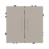 Механизм выключателя двухклавишный непроходной LED SWT-NOBE-MK02-SFPL-L-CA (230V, 10A) (Arlight, -)