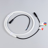 052641 Лента герметичная WAVE-TOP-PU-H120-10x10mm 24V RGB (10 W/m, IP68, 1m, wire x1) (Arlight, Вывод боковой, 3 года)