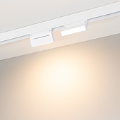 Светильник MAG-ORIENT-FLAT-FOLD-S195-6W Warm3000 (WH, 80 deg, 48V) (Arlight, IP20 Металл, 5 лет)