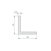 063305 Уголок ARH-W10x10x1,2-3000 WHITE (Arlight, Алюминий)