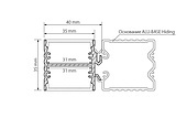 Профиль с экраном ALU-BASE-PW35D-2000 ANOD+FROST (Arlight, Металл)