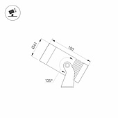 Светильник ALT-RAY-R61-15W Day4000 (DG, 25 deg, 230V) (Arlight, IP67 Металл, 3 года)