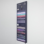 Стенд Ленты Мультицветные RGB RT-LUX-E4-1760x600mm (v.2, DB 3мм, пленка, подсветка) (Arlight, -)