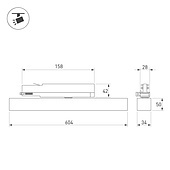 Светильник LGD-FLAT-4TR-S605-25W Day4000 (BK, 100 deg, 230V) (Arlight, IP20 Металл, 3 года)