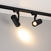 055807 Светильник LGD-URANUS-4TR-R75-18W/25W Warm3500-MIX (BK, 20-50 deg, side holder, 230V) (Arlight, IP20 Металл, 5 лет)
