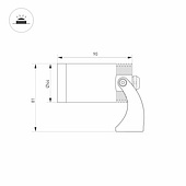 Светильник KT-WATER-R44-8W White6000 (SL, 24 deg, 12V) (Arlight, IP68 Металл, 3 года)
