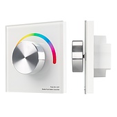 033756 Панель SMART-P5-RGB-G-IN White (3V, Rotary, 2.4G) (Arlight, IP20 Пластик, 5 лет)