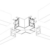 Угол S2-LINE-5470-X90 крестовой (Arlight, Металл)