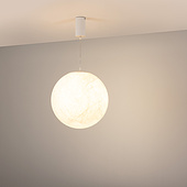 056880 Светильник SP-SILKA-HANG-R400-12W Warm2700 (WH, 330 deg, 230V) (Arlight, IP20, Натуральный шелк, 3 года)