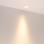Светильник безрамочный DL-INTRAL-R63-8W Warm3000 (Белый RAL9003, 15 deg, 230V) (Arlight, IP20 Металл, 5 лет)