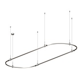 050195 Основание ART-APRIORI-OVAL-HANG-3000x1000 (TN) (Arlight, IP20 Металл, 3 года)