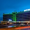 Многоцветная фасадная подсветка отеля Park Inn в Нижнем Тагиле