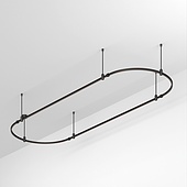 048508 Основание ART-APRIORI-OVAL-ROD-400-3000x1000 (BK) (Arlight, IP20 Металл, 3 года)