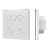 065260 INTELLIGENT ARLIGHT Сенсорная панель SMART-TRIAC-601-11 Белая (230V, 1.5A, TUYA Wi-Fi, 2.4G) (IARL, IP20 Пластик, 5 лет)