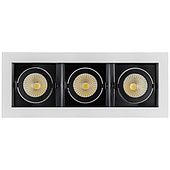 Светильник CL-KARDAN-S260x102-3x9W White (WH-BK, 38 deg) (Arlight, IP20 Металл, 3 года)