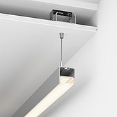 Профиль с экраном SL-LINE-5050-2500 ANOD+OPAL (Arlight, Алюминий)