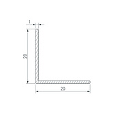 063300 Уголок ARH-W20x20x1-3000 BLACK (Arlight, Алюминий)