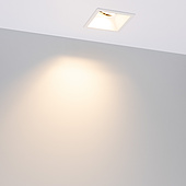 055924 Светильник MS-FLOW-BUILT-S85x85-12W Warm3000 (BK, 55 deg, 230V) (Arlight, IP20 Металл, 5 лет)