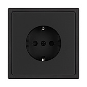 054277 Механизм электрической розетки SCT-NOBE-MEU1-SFPL-BK (230V, 16A) (Arlight, Черный оникс)