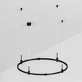 Основание ART-APRIORI-ROUND-HANG-R1000 (BK) (Arlight, IP20 Металл, 3 года)