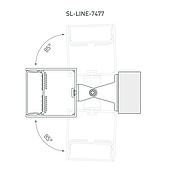 Профиль SL-LINE-7477-2000 BLACK (Arlight, Алюминий)