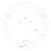 Светильник IM-RONDO-EMERGENCY-3H-R600-64W Warm3000 (BK, 120 deg, 230V) (Arlight, IP40 Металл, 2 года)
