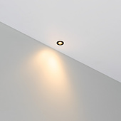 061673 Светильник ART-PICCOLO-BUILT-R13-1W Warm2700 (BK, 30 deg, 3V) (Arlight, IP40 Металл, 3 года)