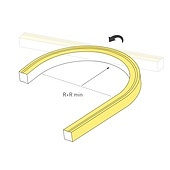 Лента герметичная MOONLIGHT-TOP-U-A156-13x12mm 24V Day4000 (11 W/m, IP67, 5m, wire x2) (Arlight, Вывод боковой, 3 года)