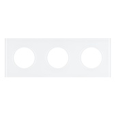 Рамка стеклянная FRM-GLARE-GC-3-WH (Arlight, -)