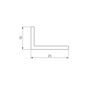 Уголок ARH-W25х15х2-2000 ANOD (Arlight, Алюминий)