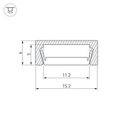 Профиль MIC-2000 ANOD White (Arlight, Алюминий)