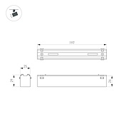 Светильник MAG-VIBE-LASER-L197-12W Warm3000 (WH, 24 deg, 48V) (Arlight, IP20 Металл, 5 лет)