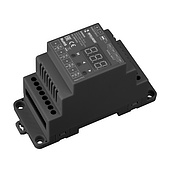 039147(1) INTELLIGENT ARLIGHT Диммер SMART-DALI-104-62-ADDR-RGBW-DT6/DT8-PD-DIN Black (12-48V, 4x5А) (IARL, IP20 Пластик, 5 лет)