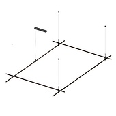 Основание ART-APRIORI-RECTANGLE-HANG-3000x2000 (BK) (Arlight, IP20 Металл, 3 года)