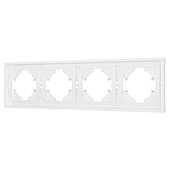 Рамка пластиковая FRM-TENDO-SFPL-4-WH (Arlight, -)